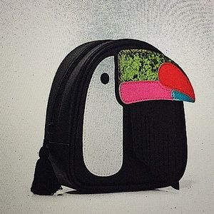 TOUCAN MINI COSMETIC/MAKE-UP BAG (NWT)